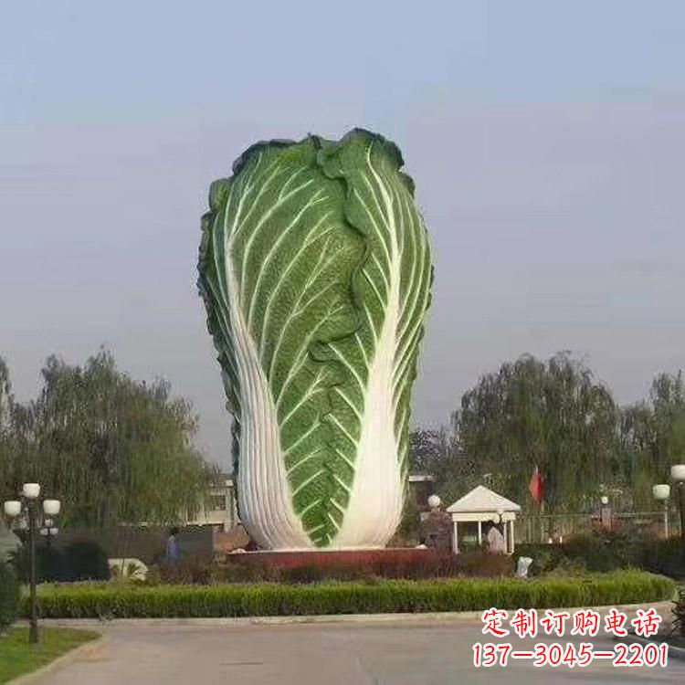 达州新颖创意的玻璃钢白菜雕塑