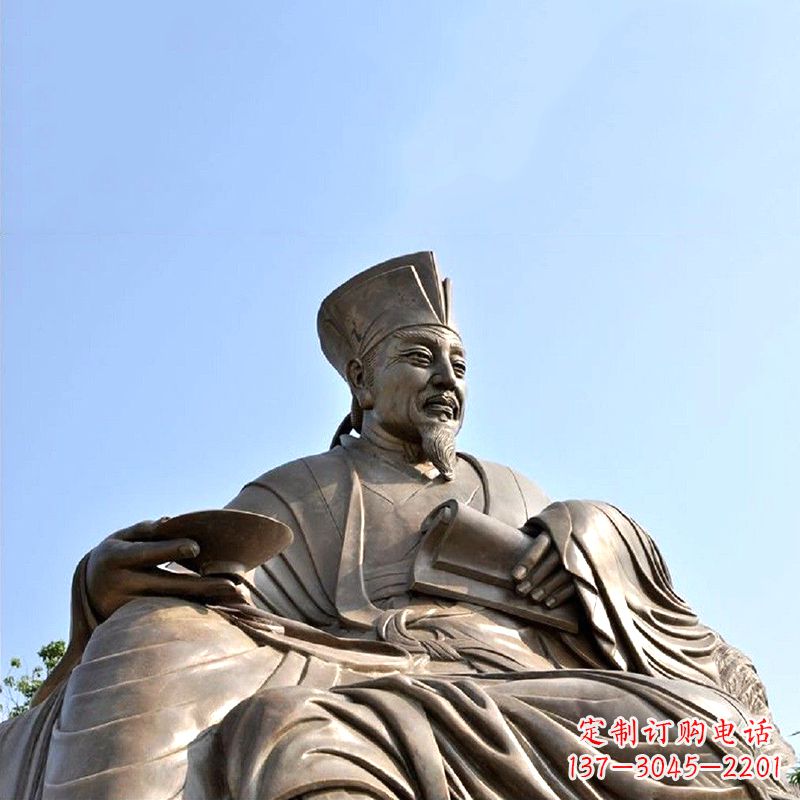达州历史名人北宋文坛领袖欧阳修铸铜雕塑