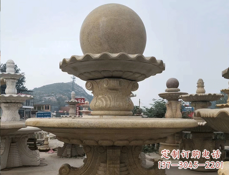 达州石雕汉白玉喷泉