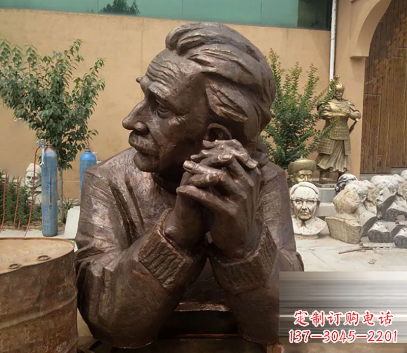达州爱因斯坦名人铜雕纪念品
