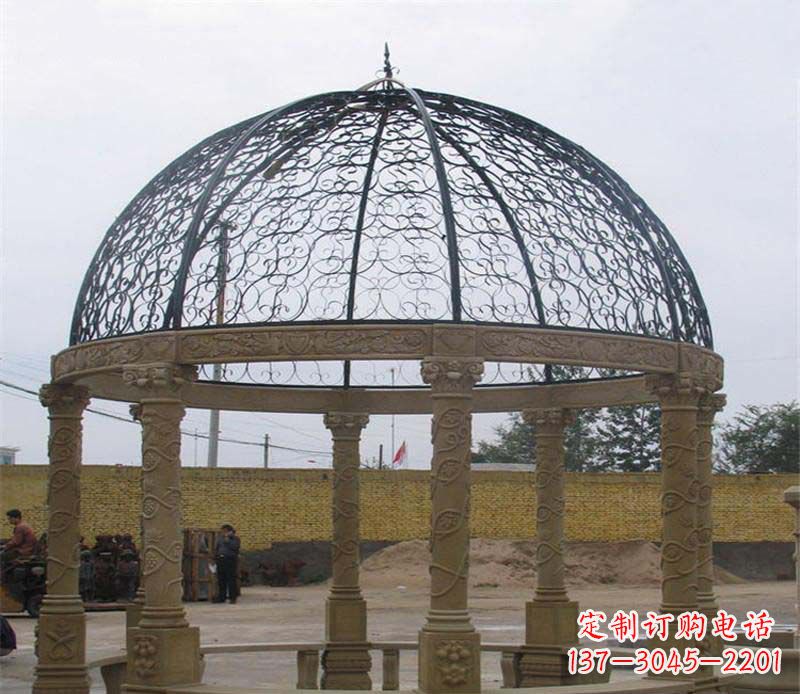 达州八角凉亭大理石雕塑