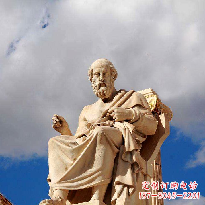 达州柏拉图砂岩石雕景观-公园广场世界知名人物雕塑