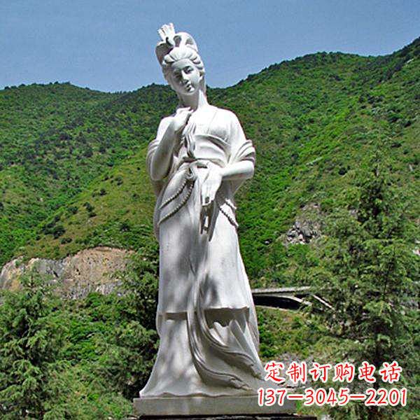 达州褒姒汉白玉美女雕像