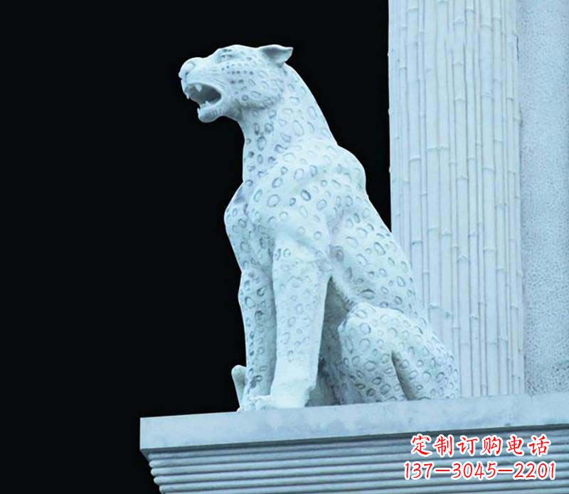 达州豹子大理石雕塑