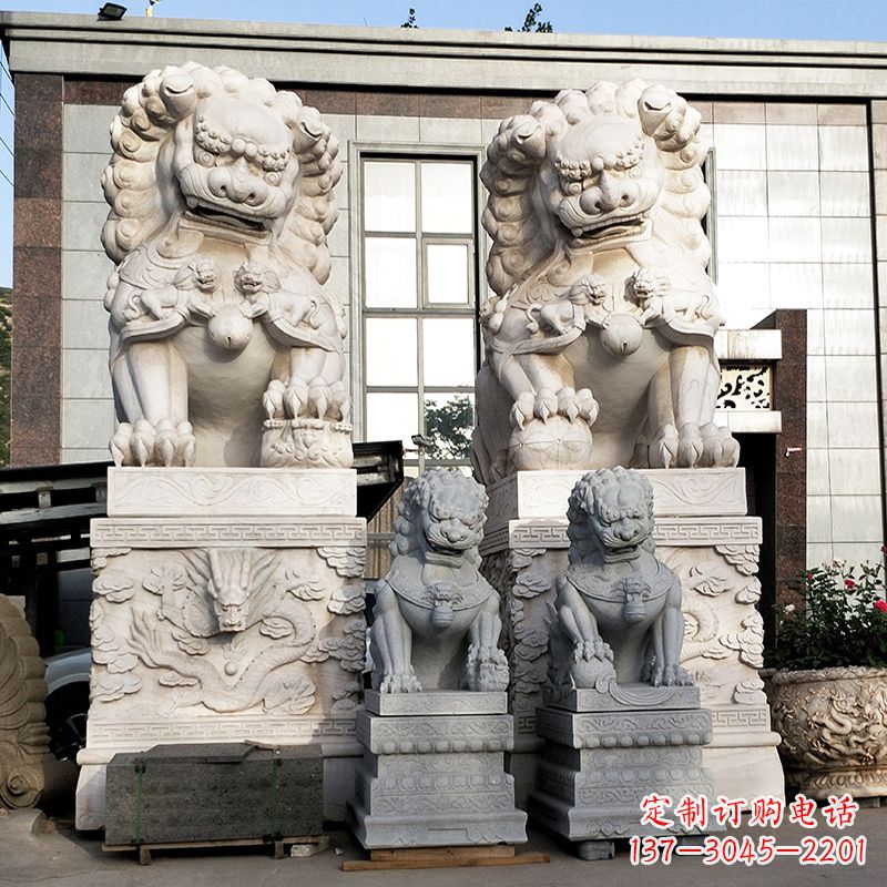 达州石狮子雕塑——守护家园的看门神
