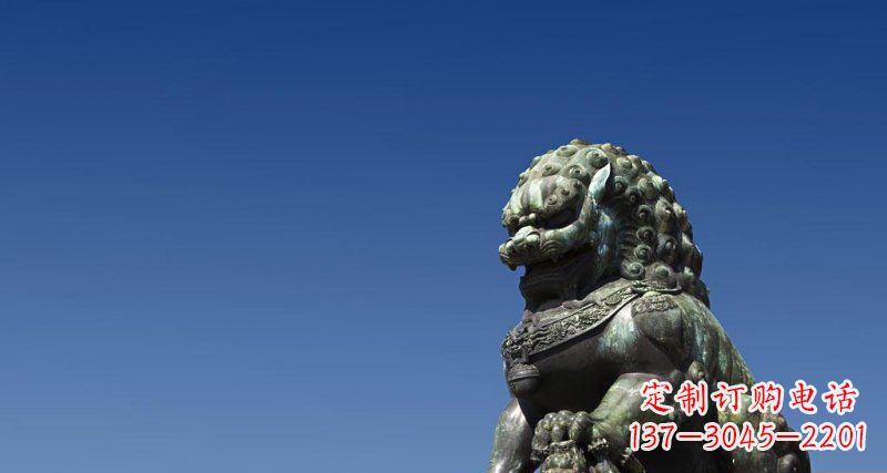 达州北京青铜狮子