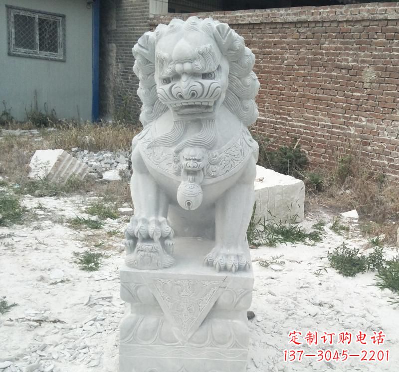达州北京看门狮子石雕