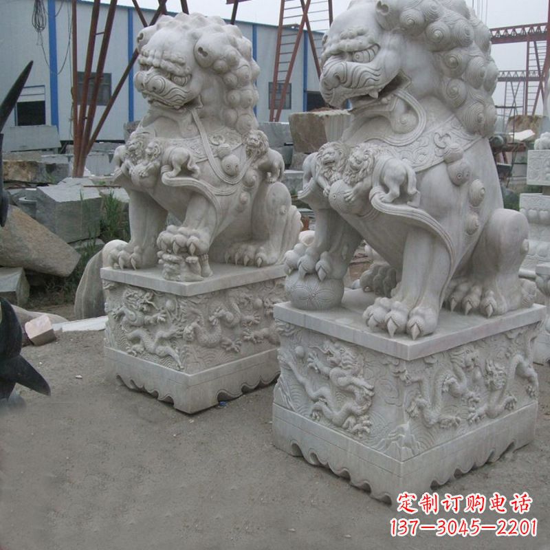 达州新狮子雕塑,传承北京青铜文化