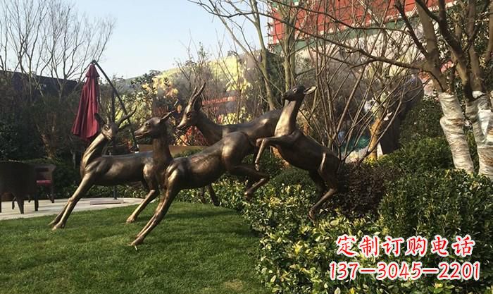 达州奔跑的小鹿铜雕