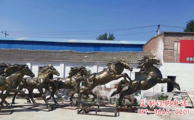 达州“马儿风采”精美铜雕