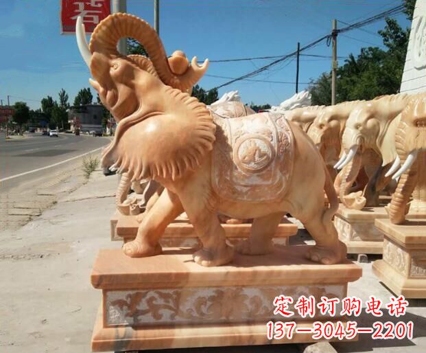 达州大象石雕,给你美好的祝愿