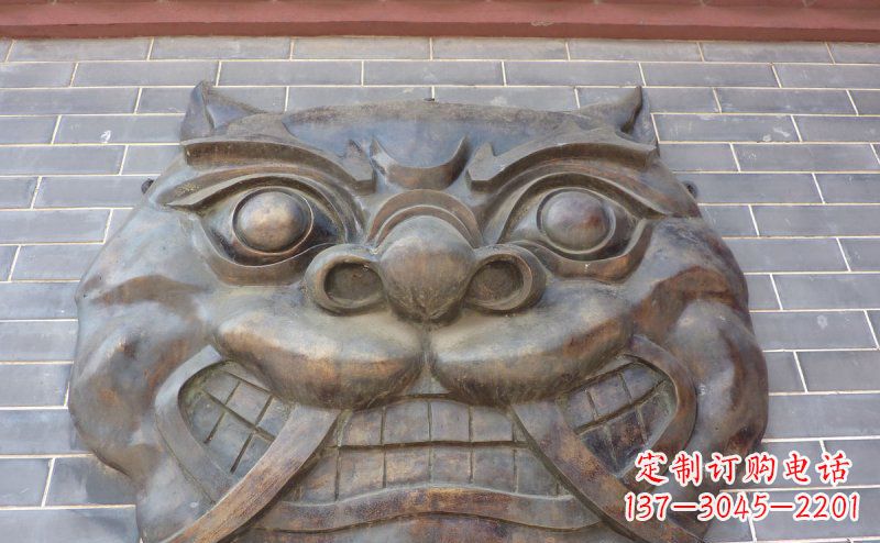 达州狴犴古代神兽铜浮雕