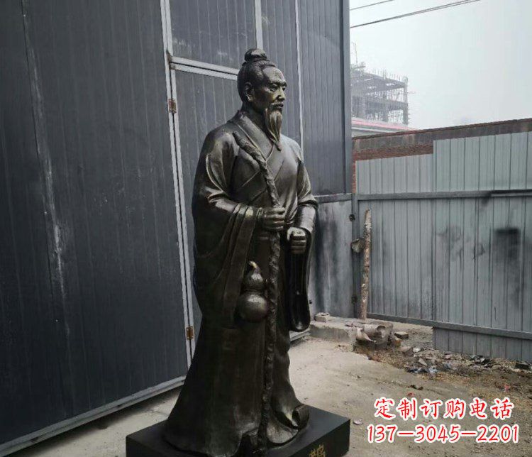 达州扁鹊人物古代名医铜雕摆件