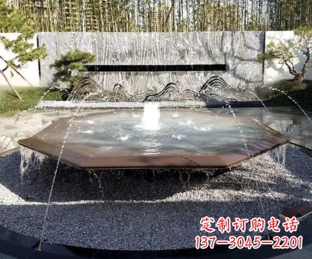 达州别墅不锈钢假山雕塑