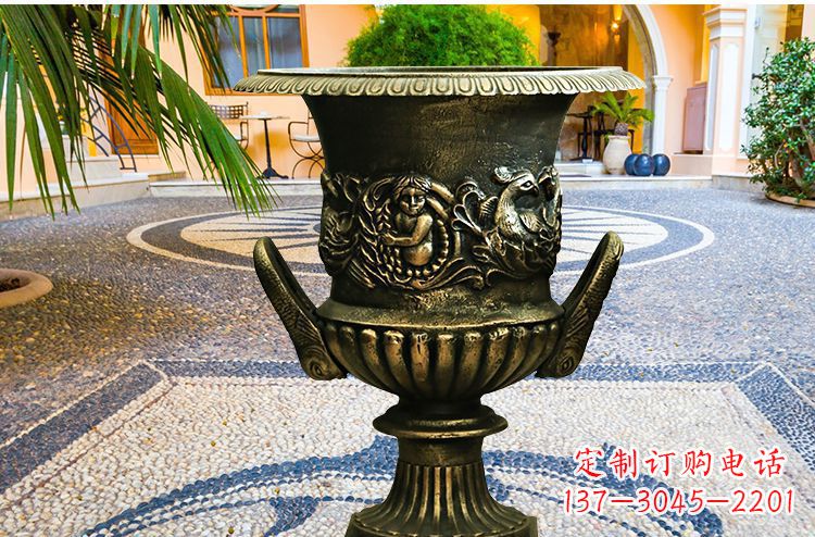 达州新品铜质花盆,添点现代精致