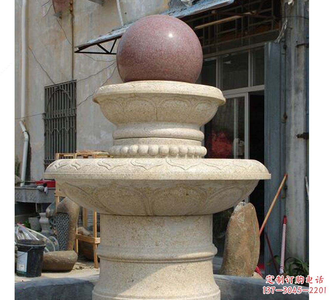 达州别墅景观装饰风水球喷泉雕塑