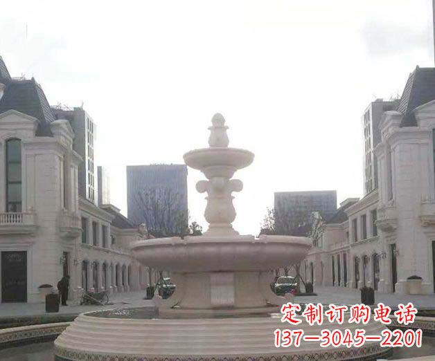 达州别墅景观大理石喷泉石雕