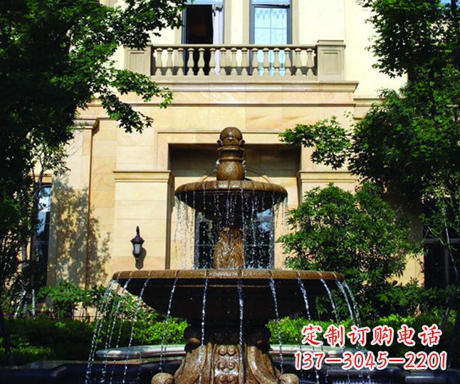 达州多层喷泉石雕——景观装饰的精美绝伦