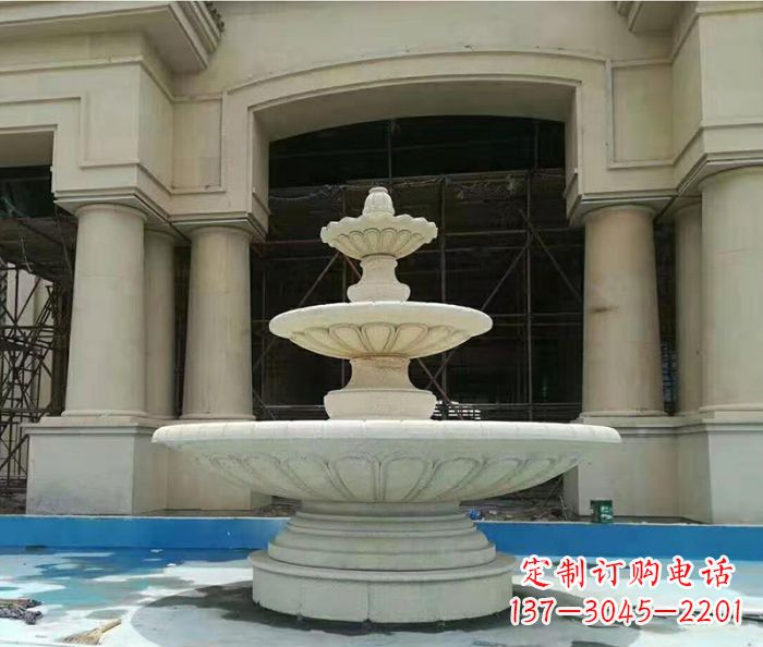达州精美多层喷泉石雕