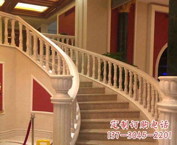 达州别墅景观汉白玉石栏杆石雕