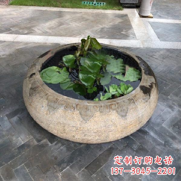达州经典古典仿古石雕鱼缸