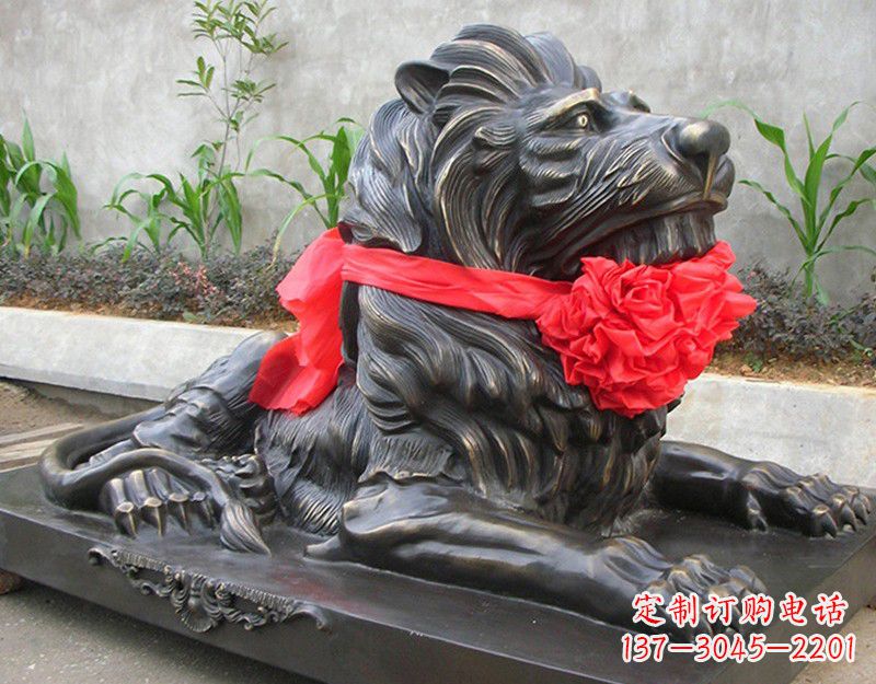 达州铜质狮子雕塑