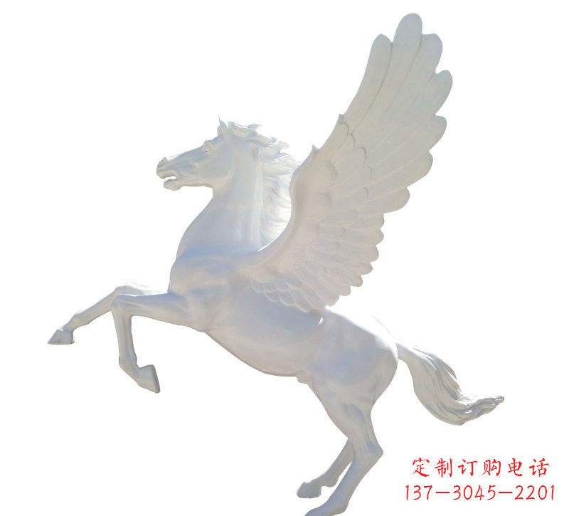 达州新款玻璃钢飞马摆件