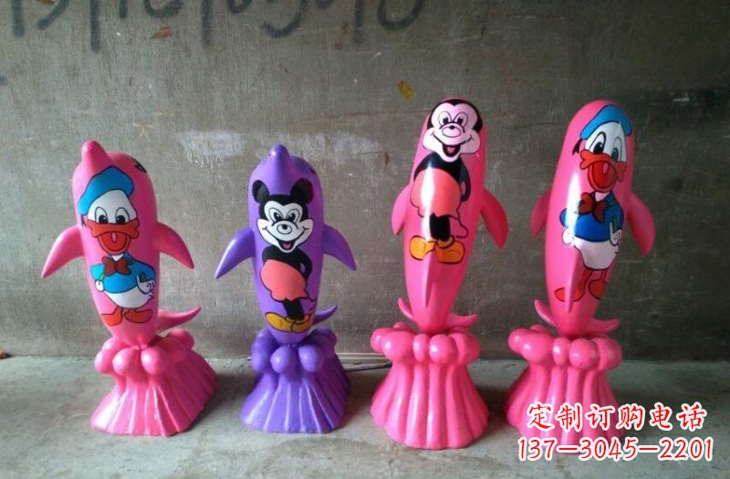 达州玻璃钢海豚雕塑把海洋之美带到你家