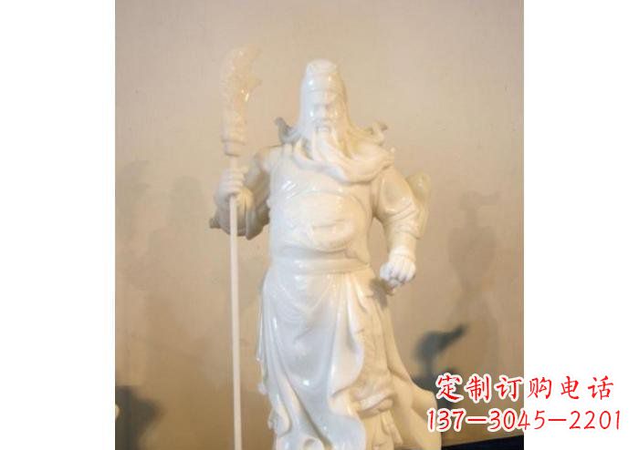 达州关公雕塑玻璃钢制作的精美杰作