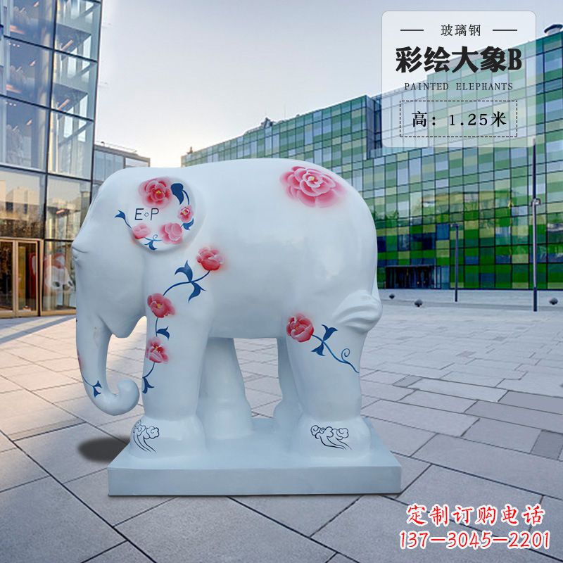 达州玻璃钢大象雕塑——传承古老文明的象征