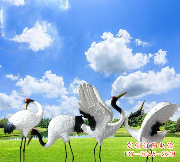 达州玻璃钢丹顶鹤