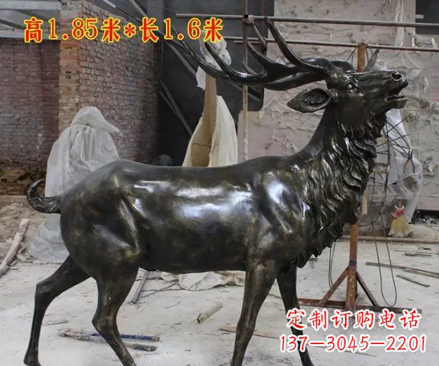 达州玻璃钢仿铜动物雕塑精美绝伦
