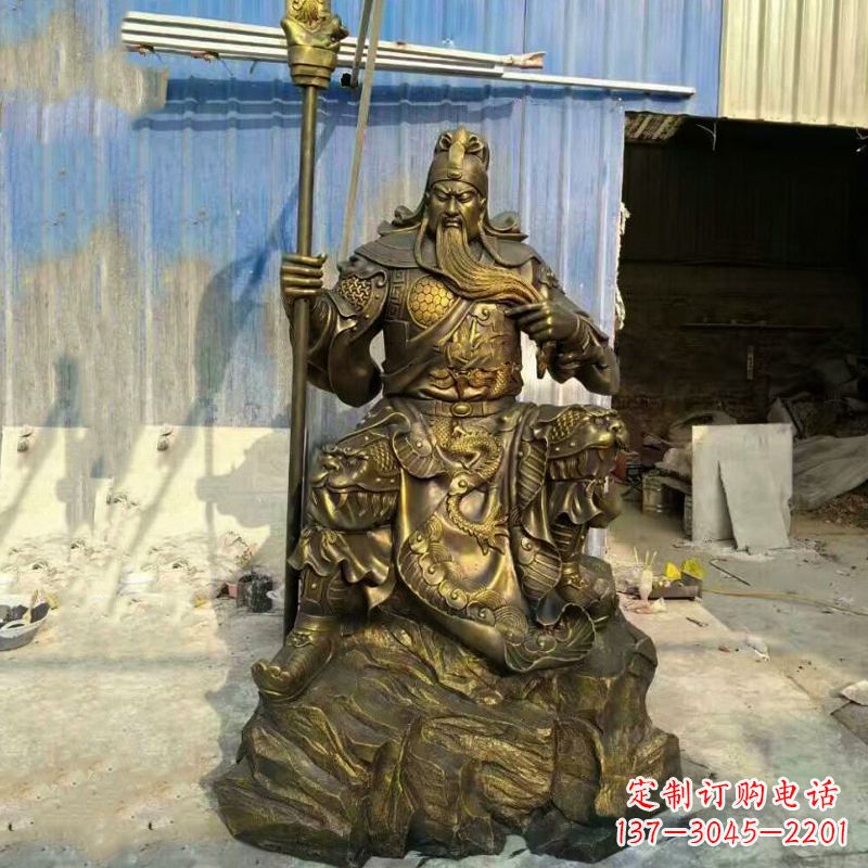 达州玻璃钢制作的关羽雕塑
