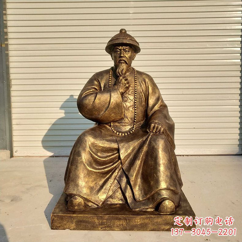 达州林则徐——玻璃钢仿铜雕像