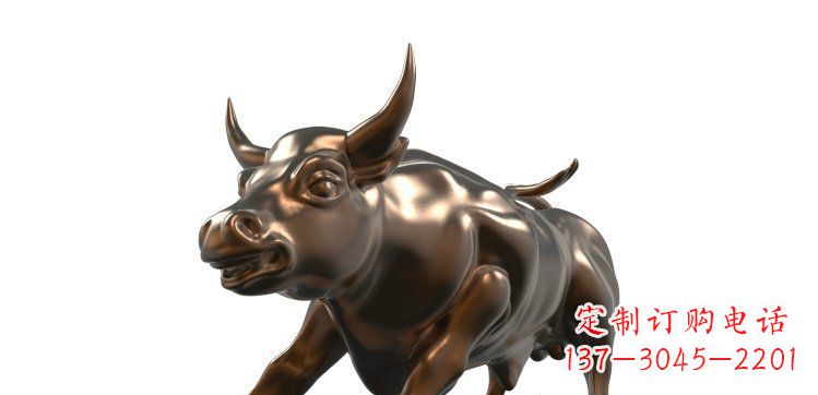 达州玻璃钢仿铜牛公园动物雕塑视觉盛宴