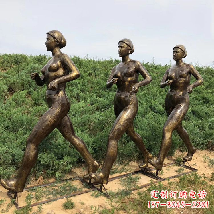 达州玻璃钢仿铜女人雕塑精致细腻的艺术品