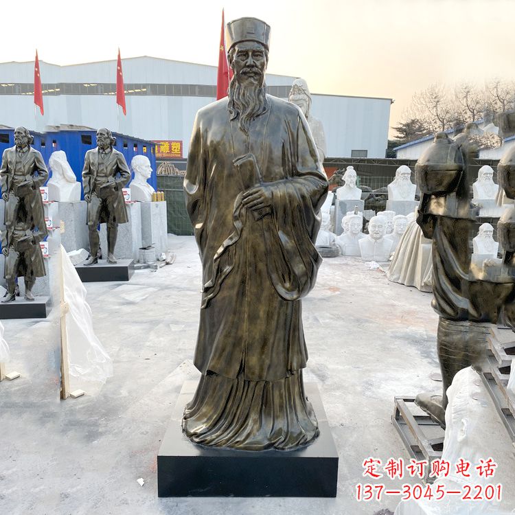 达州苏东坡玻璃钢仿铜雕塑