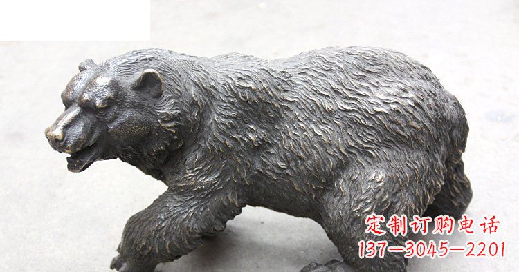 达州玻璃钢仿真北极熊公园动物雕塑