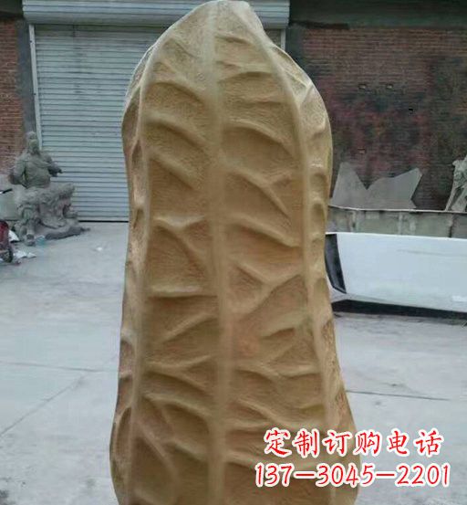 达州玻璃钢精美花生雕塑