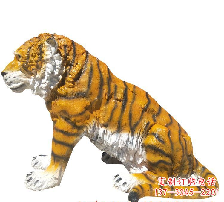 达州玻璃钢仿真老虎雕塑