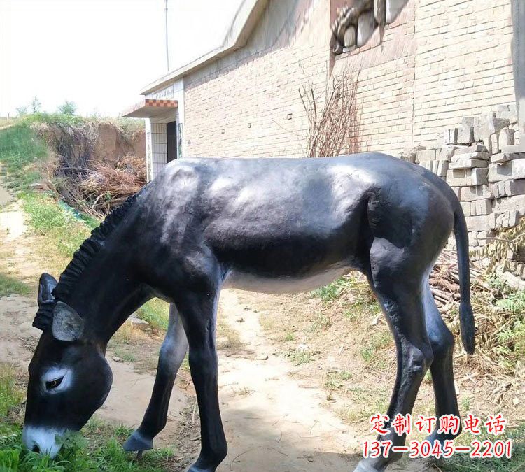 达州玻璃钢雕刻毛驴,传承传统文化