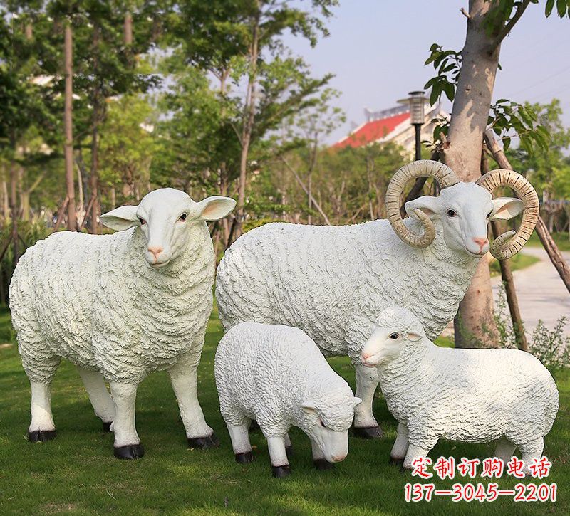 达州玻璃钢仿真山羊