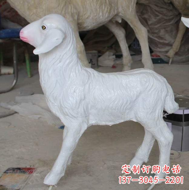 达州玻璃钢仿真小羊