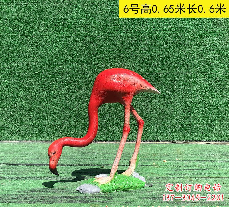 达州精美玻璃钢火烈鸟雕塑