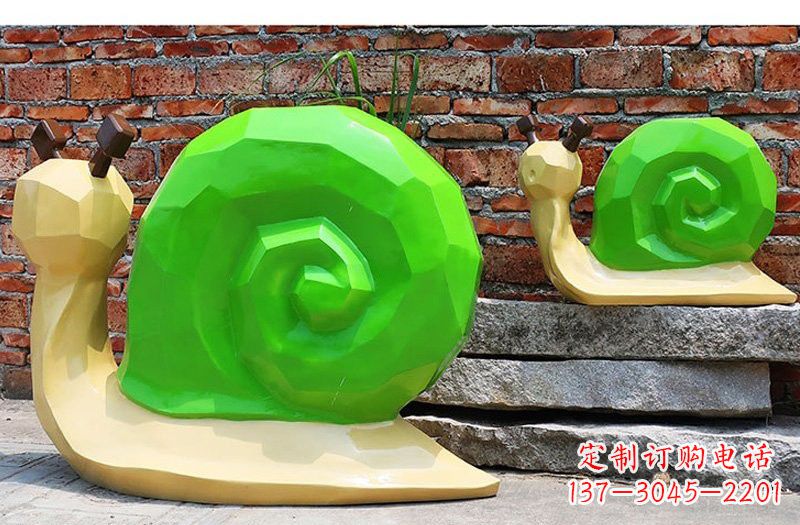 达州玻璃钢蜗牛雕塑——浪漫又充满灵感