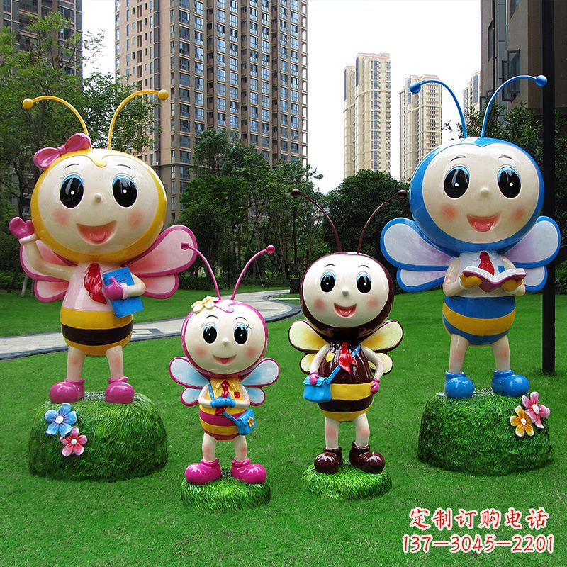达州玻璃钢制蜜蜂雕塑让你的家园拥有自然之美