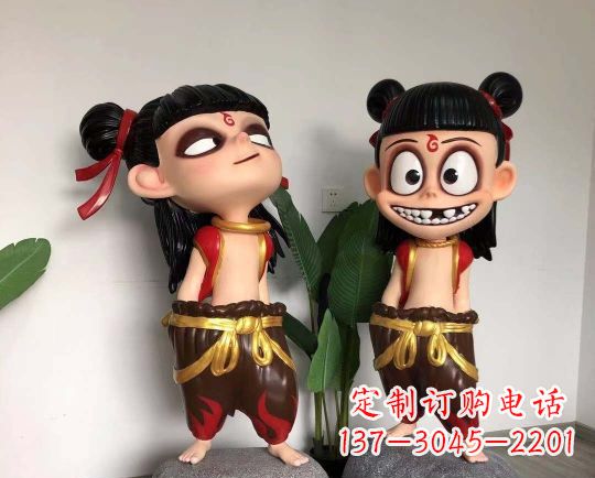 达州玻璃钢制作的哪吒雕塑一种神奇的艺术