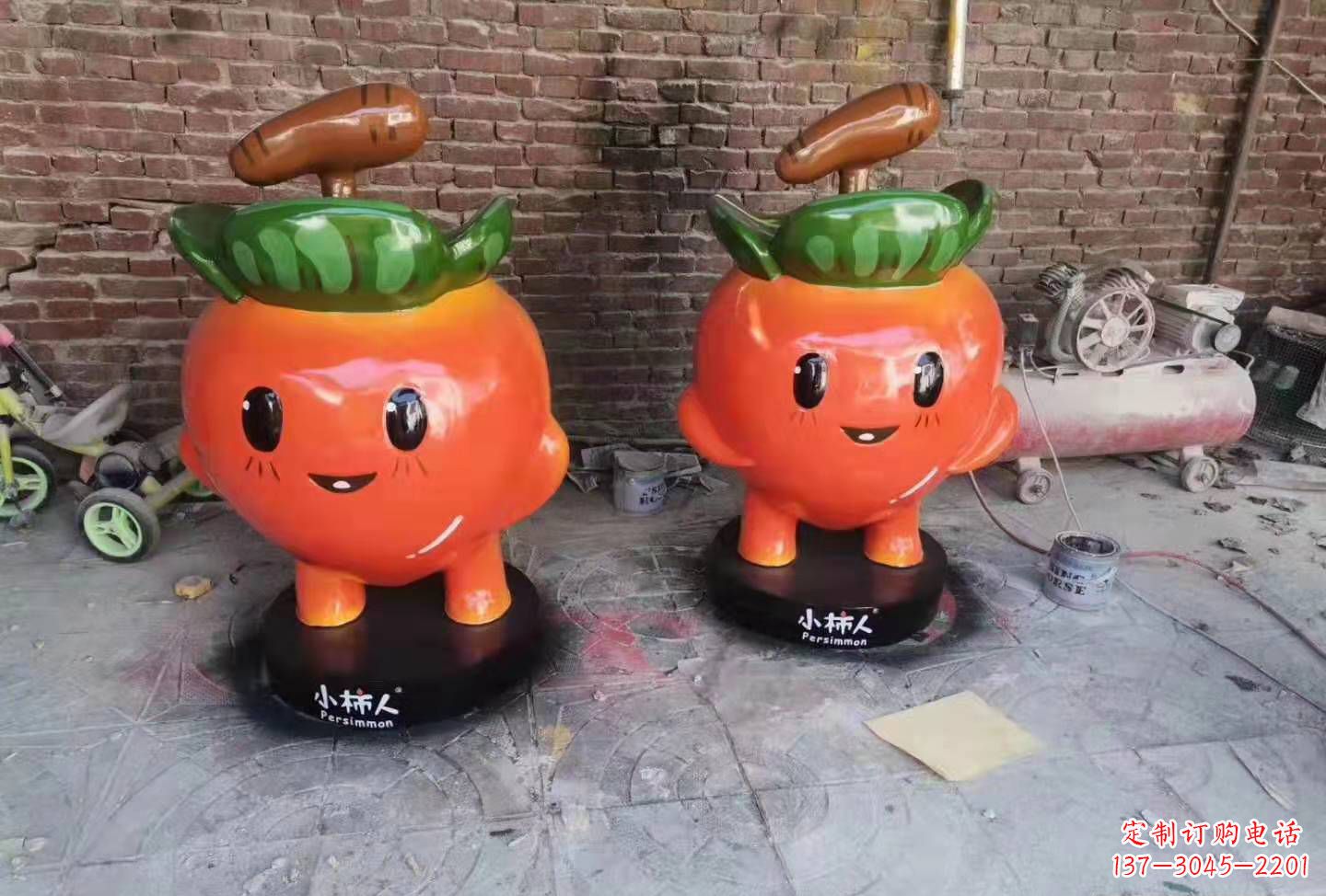 达州精致玻璃钢卡通蔬菜雕塑