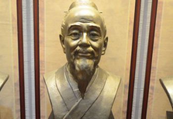 达州扁鹊医学家铜雕