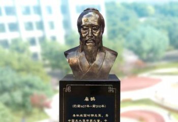 达州玻璃钢扁鹊著名医生半身像雕塑